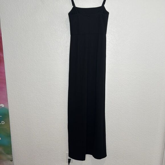 NWT NBD Eileen Gown in Black Revolve Small LBD Slit Stretch - Picture 7 of 15
